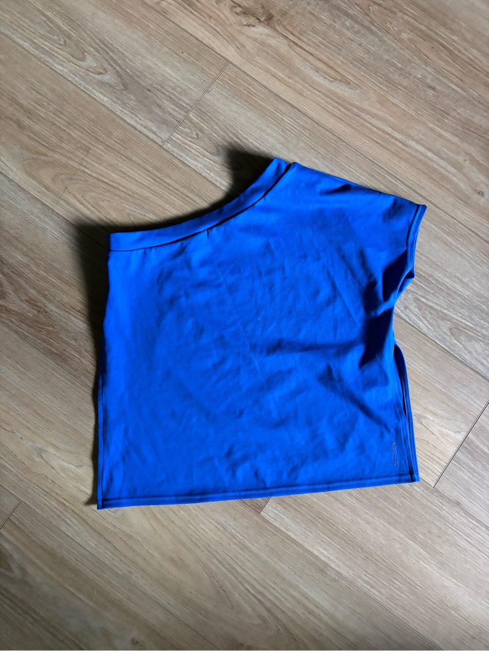 Girls One-Shoulder Dance Top in Bright Blue